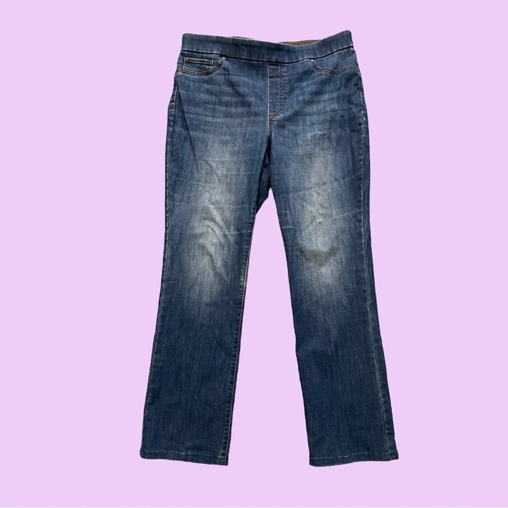 Kim Rogers Dark Blue Straight Leg Jeans
